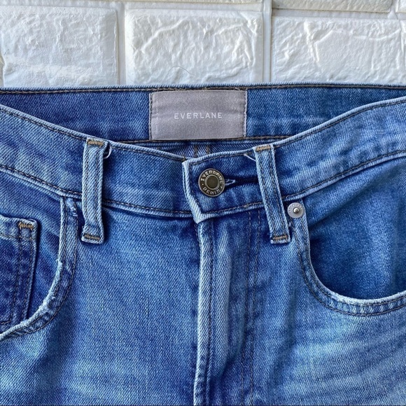 Everlane High Rise Straight Light Blue Denim 25-26 Regular - Picture 3 of 12